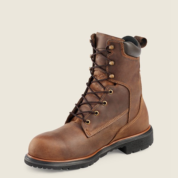 Red Wing Mens Dynaforce® - 8-inch Soft Toe - Work Boots Brown - 3107JTLDI